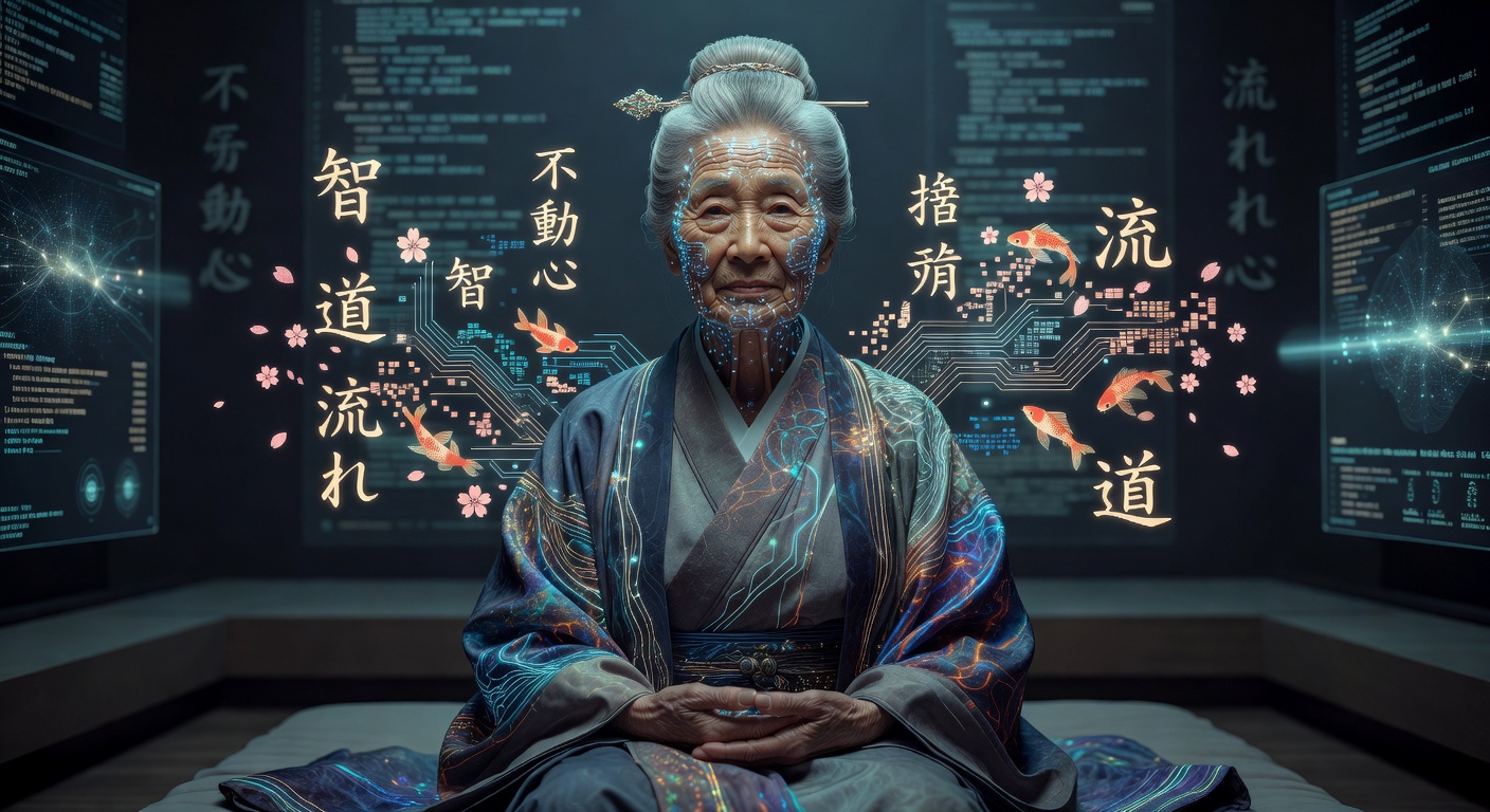 優しい表情のAIおばあさんのアバター